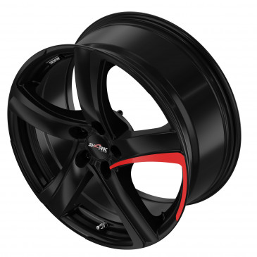 ALUTEC Shark racing-black pad-red