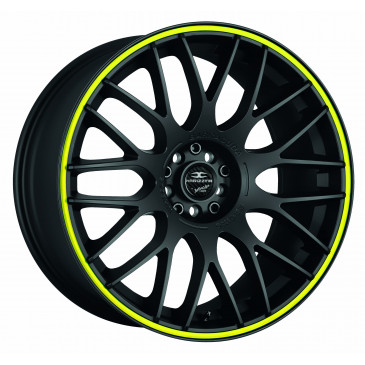 BARRACUDA Karizzma+Trackspacer Mattblack Puresports / Color Trim gelb