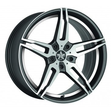 BARRACUDA Starzz Mattblack-polished / undercut Color Trim weiss