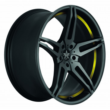 BARRACUDA Starzz+Trackspacer Mattblack Puresports / undercut Color Trim gelb
