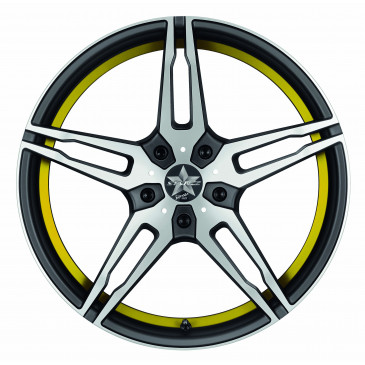 BARRACUDA Starzz+Trackspacer Mattblack Puresports / undercut Color Trim gelb