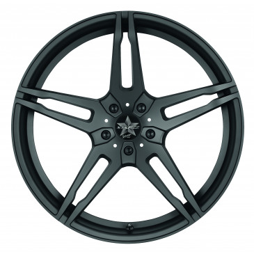 BARRACUDA Starzz+Trackspacer Mattblack-polished / undercut Color Trim rot