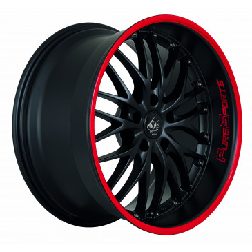BARRACUDA Voltec t6+Trackspacer Mattblack Puresports / Color Trim rot