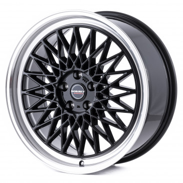 Borbet B black rim polished