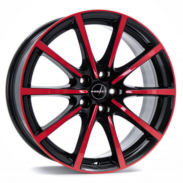 Borbet BL5 black red glossy
