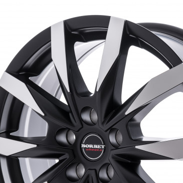 Borbet CW 5 black polished matt