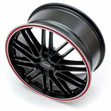 Borbet CW2 black red line