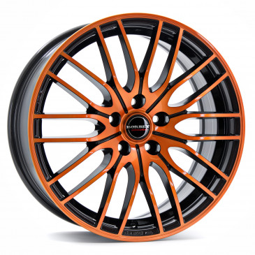 Borbet CW4 black orange glossy
