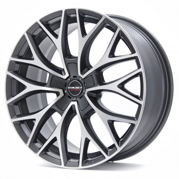 Borbet DY dark grey polished matt