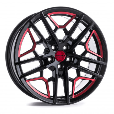 Borbet GTY black red glossy