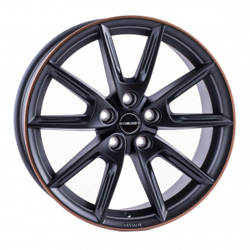 Borbet LX18 black matt rim copper