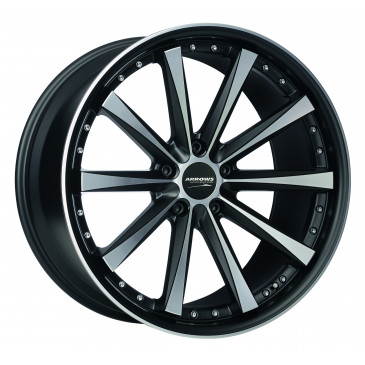 Corspeed Arrows Highgloss black polished inox lip