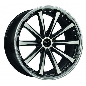 Corspeed Arrows+Trackspacer Highgloss black polished inox lip