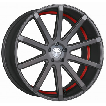 Corspeed Deville Mattgunmetal/ undercut Color Trim rot