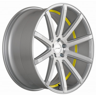 Corspeed Deville Silver-brushed-Surface/ undercut Color Trim gelb