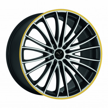Corspeed Le mans Mattblack-polished / Color Trim gelb