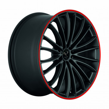Corspeed Le mans+Trackspacer Mattblack Puresports / Color Trim rot