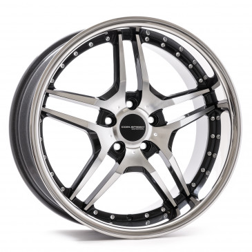 Corspeed Vegas Highgloss black polished inox lip