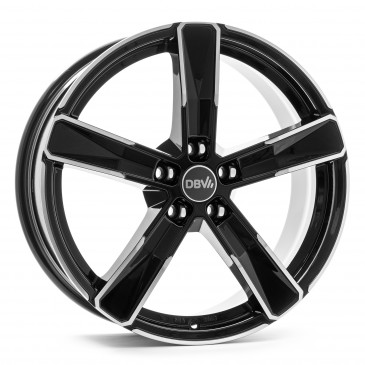 DBV 5SP 004 schwarz glaenzend, front poliert