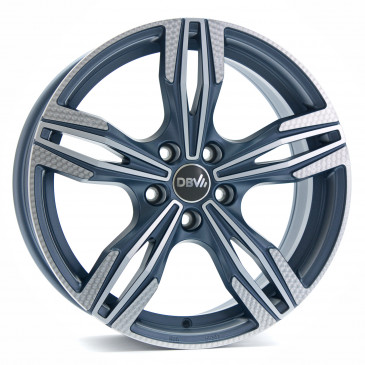DBV Vienna matt blue gun metal, rotationspoliert