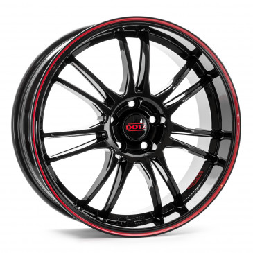 DOTZ Shift Black / pinstripe red