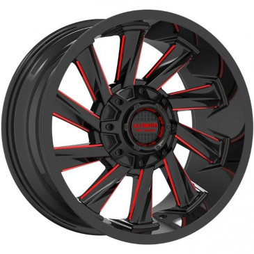 La Chanti Performance LC-OF10 Gloss Black/Red Spokes