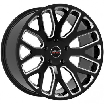 La Chanti Performance LC-OF8 Gloss Black Milled Spokes (Small Cap)