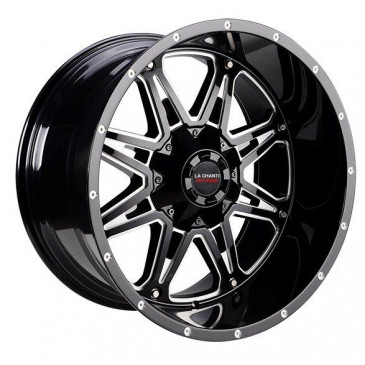 La Chanti Performance LC-OF9 Gloss Black Milled Spokes