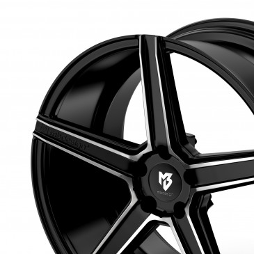 MB-DESIGN KV1 Mattschwarz poliert