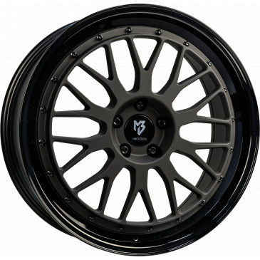 MB-DESIGN LV1 Schwarz stumpfmatt/Glanzschwarz