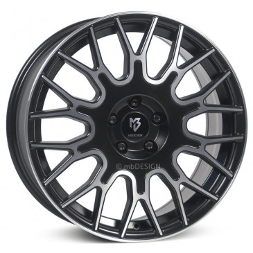 MB-DESIGN LV2 Mattschwarz poliert