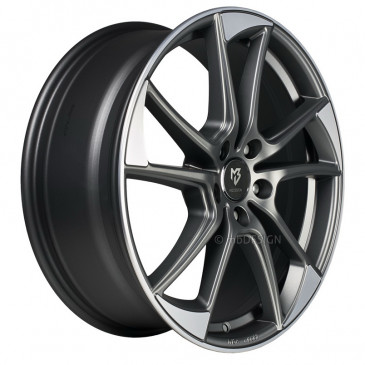 MB-DESIGN mb1 Mattgrau poliert