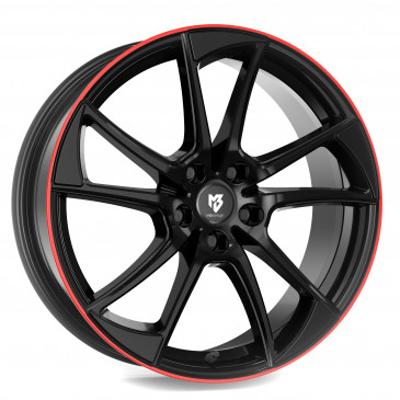 MB-DESIGN mb1 Glanzschwarz Horn Rot