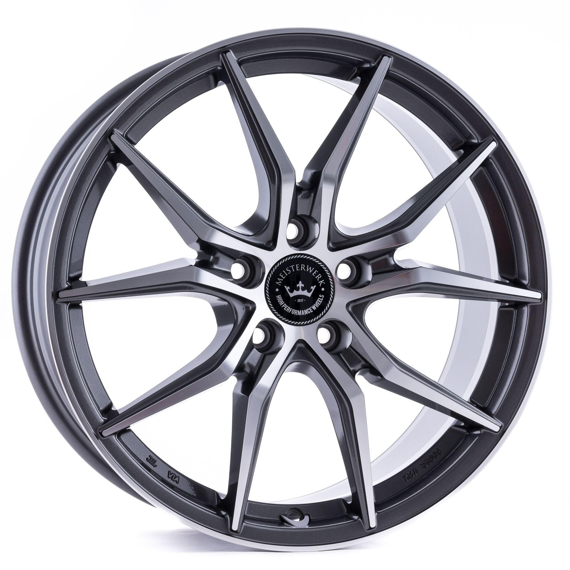 Meisterwerk Wheels Mw Felgen Gunmetal Polished Grau Mehrfarbig In