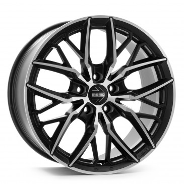 MOMO Spider matt black diamond cut