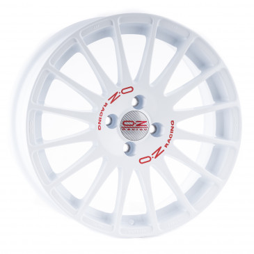OZ RACING SUPERTURISMO WRC WEISS LACKIERT + ROTE SCHRIFT