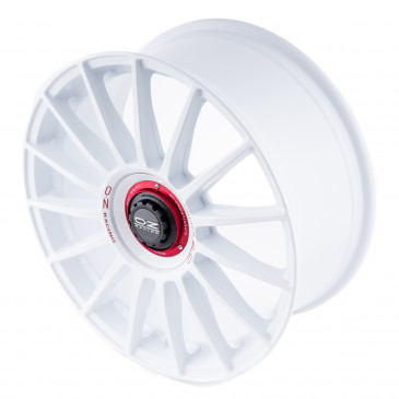 OZ RACING SUPERTURISMO EVOLUZIONE WRC RACE WHITE + RED LETTERING