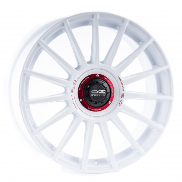 OZ RACING SUPERTURISMO EVOLUZIONE WRC WHITE + RED LET.