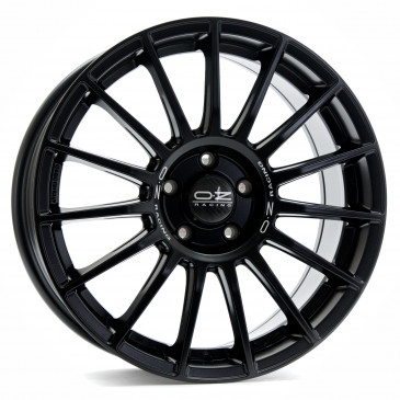 OZ RACING SUPERTURISMO LM MATT BLACK+SILVER LETTERING