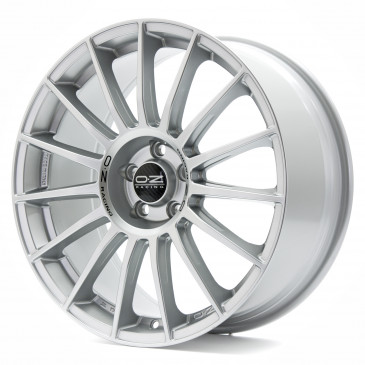 OZ RACING SUPERTURISMO LM MATT RACE SILVER + BLACK LETTERING
