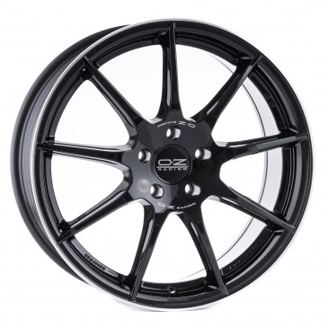 OZ RACING VELOCE GT GLOSS BLACK D.CUT+SI.LET.