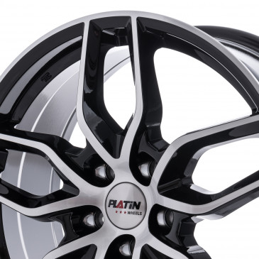 Platin Wheels P 72 D-SCHWARZ FR.POL