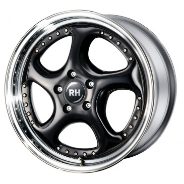 RH ALURAD Turbo P schwarz/Horn hochgl.pol.