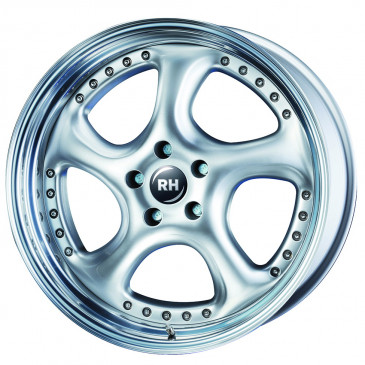 RH ALURAD Turbo P silber/Horn hochgl.pol.