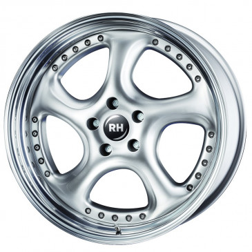 RH ALURAD Turbo P silber/Horn hochgl.pol.