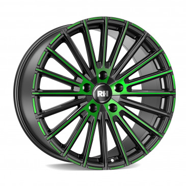 RH ALURAD WM Flowforming color polished - green