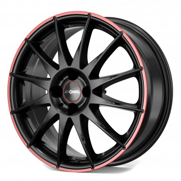 RONAL R54 MCR JETBLACK-RED RIM