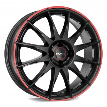 RONAL R54 MCR JETBLACK-RED RIM