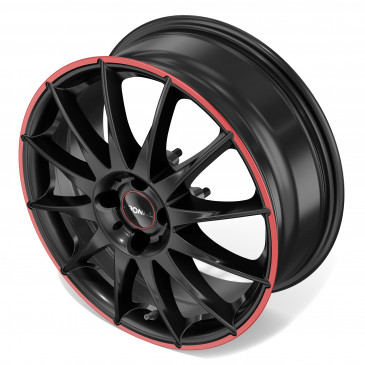 RONAL R54 MCR JETBLACK-RED RIM