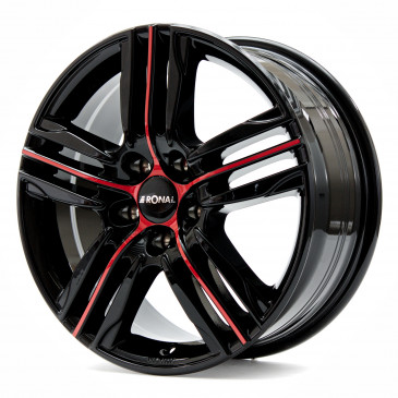 RONAL R57 MCR JETBLACK-RED SPOKE